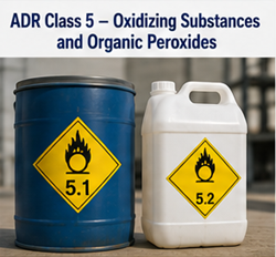 Oxidizing substances and organic peroxide transport under ADR Class 5